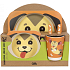 Albi Bamboo dining set for children Dog 5 piece set
