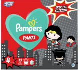 Pampers Pants Special Edition size 4, 9 - 15 kg diaper panties 72 pieces box