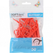 Soft Dent Butterfly dental toothpicks with 50 pieces of floss