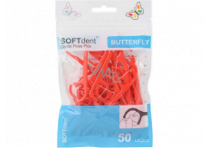 Soft Dent Butterfly dental floss picks 50 pieces