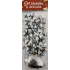 Nekupto Starfish 5 cm 1 piece + ball 5 mm x 20 m 6 pieces, silver