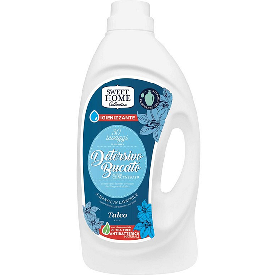 Sweet Home Talco - Laundry powder gel for white and coloured clothes 30 doses 1950 ml