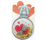Me To You Cosmetic mirror with golden hearts Heart 8 cm