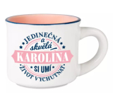 Albi Espresso cup Karolína - Unique and great, she can enjoy life 45 ml