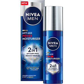 Nivea Strengthening Cream Men Anti-Age Power Moisturiser 2 in 1 50ml Nivea Strengthening Cream Men Anti-Age Power Moisturiser 2 in 1 50ml