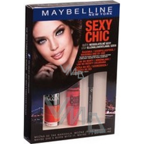 Maybelline Sexy Chic mascara 9.6 ml + nail polish 7.5 ml + eye pencil 2 g, cosmetic set