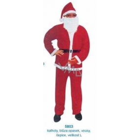 Santa Claus / Santa costume for adults, pants, blouse, belt, beard, cap size L