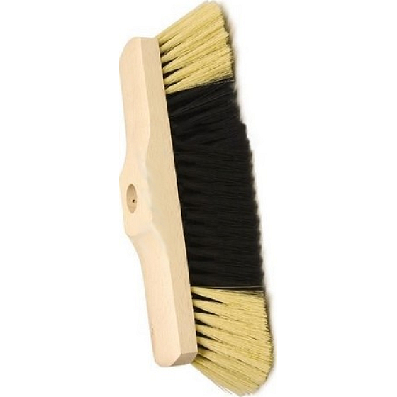 Broom head on a stick, pure bristles 28 cm 1 piece