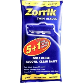 Zorrik Twin Blades disposable razor for men 2 blades 6 pieces
