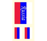 Arch tattoo decals on face and body Russia flag 2 motif