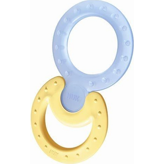 Nuk Set of teetheres, classic teether 1 piece + cooling teether 1 piece for children