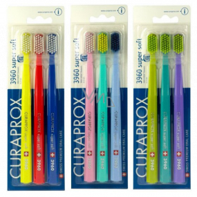 Curaprox CS 3960 Sensitive Super Soft Very Fine Hardness Toothbrush 3 pieces