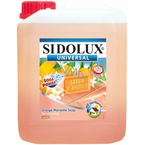 Sidolux Universal Orange Marseille soap detergent for all washable surfaces and floors 5 l