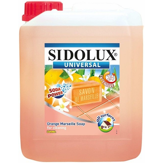 Sidolux Universal Orange Marseille soap detergent for all washable surfaces and floors 5 l