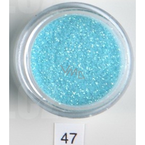 Ocean Crystaline loose nail polish, body, face 47 turquoise glitter 2 g