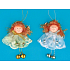 Angel gold, silver with bells for hanging 10 cm 1 piece