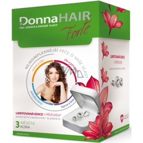 DonnaHair Forte 3 month treatment for healthy and beautiful hair 90 capsules + Swarovski Elements 2014 pendant