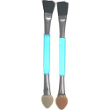 Double-sided eyeshadow applicator foam/brush 7.5 cm 2 pieces