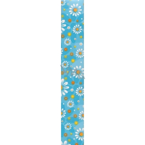 Nekupto Gift wrapping paper 70 x 150 cm Classic blue, flowers