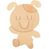 Wooden artwork for 3D painting Dog 13 cm