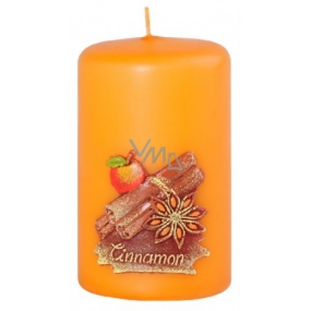 Candles Cinnamon scented candle cylinder 50 x 80 mm
