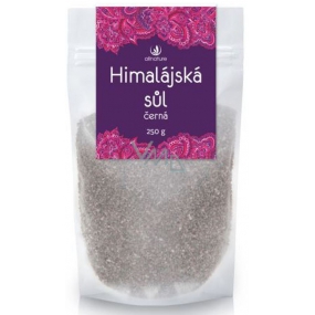 Allnature Himalayan black salt contains a high content of iron and other minerals 250 g