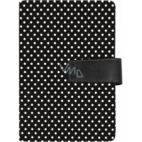 Albi Diary 2018 manager leatherette Black with polka dots 12.5 cm × 18.5 cm × 2.5 cm