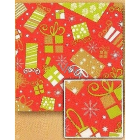 Nekupto Gift wrapping paper 70 x 200 cm Christmas Red, green gifts