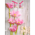 Nekupto Gift paper bag 32.5 x 26 x 13 cm Pink flowers 1382 02 KFL