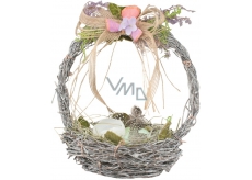 Wicker basket with lavender 20 cm