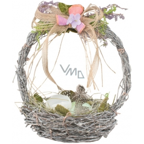 Wicker basket with lavender 20 cm