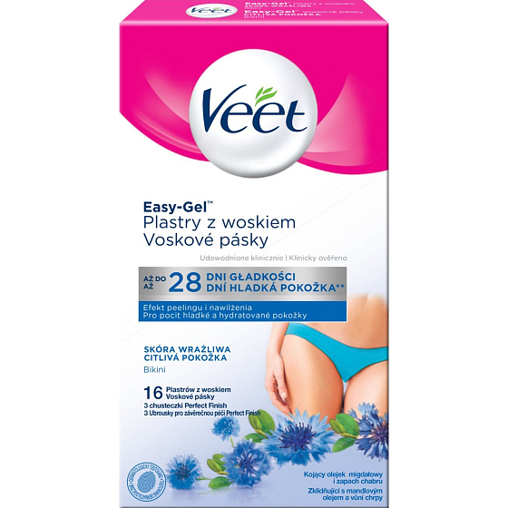 Veet Bikini Cold wax tapes for sensitive skin 16 pieces