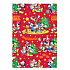 Ditipo Gift wrapping paper 70 x 200 cm Christmas Disney Mickey, Minnie, Donald red