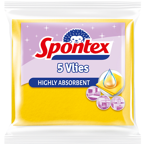 Spontex 5 Vlies Multi-Purpose Cloth 5 Pieces