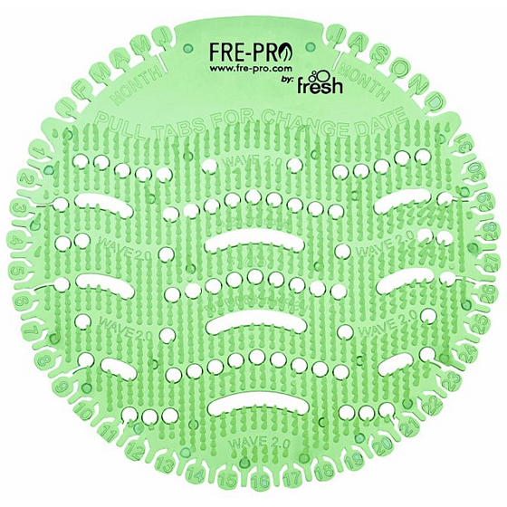 Fre Pro Wave Cucumber and watermelon fragrant urinal strainer green 19 x 20.3 x 1.9 cm 52 g