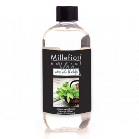 Millefiori Milano Natural White Mint & Tonka - White mint and Tonka beans Diffuser refill for incense stalks 500 ml