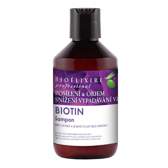 Bioelixire Biotin moisturizing shampoo for hair soft, weak and without a volume of 300 ml
