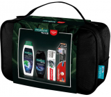Palmolive Men Refreshing 3 in 1 shower gel 250 ml + Invigorating hair shampoo 350 ml + Colgate Natural extracts Charcoal + White toothpaste 75 ml + Colgate Slim Charcoal Soft soft toothbrush + case, cosmetic set