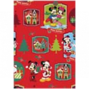 Ditipo Gift wrapping paper 70 x 200 cm Christmas Disney Mickey, Minnie red