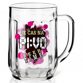Nekupto Beer Glass It's Time for a Beer 300 ml