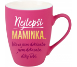 Albi Velvet mug Best Mommy pink 300 ml