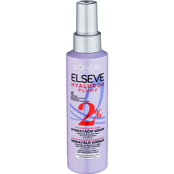Loreal Paris Elseve Hyaluron Plump 72h moisturizing serum for dehydrated hair spray 150 ml