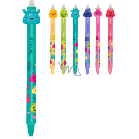 Colorino Rubberized pen Jelly Heads tm.green, blue filling 0,5 mm