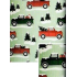 Nekupto Christmas gift wrapping paper 70 x 500 cm Green, cars and trees