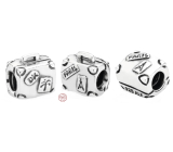 Charm Sterling silver 925 Travel case Paris, travel bracelet bead