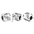 Charm Sterling silver 925 Travel case Paris, travel bracelet bead