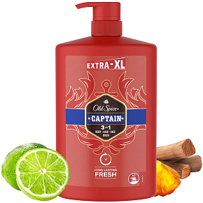 Old Spice Captain 3-in-1 shower gel and shampoo for men 1000 ml