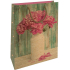 Nekupto Gift kraft bag 37 x 28 x 10 cm Peony in a vase