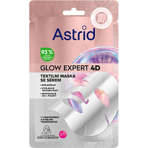 Astrid Glow Expert 4D textile face mask, 1 pc