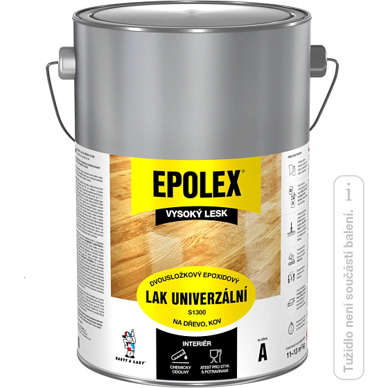 Epolex s1300 gloss two-component wood lacquer, without hardener, 2.5 kg
